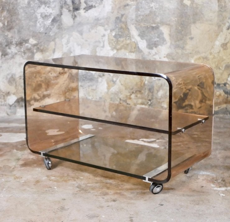 lucite bijzettingstafel Michel Dumas voor Roche Bobois, Ophalen of Verzenden