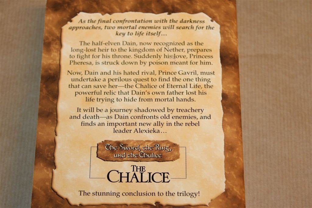 The Chalice — Boek 3, Kelk van Eeuwig Leven, Boeken, Ophalen of Verzenden, Gelezen
