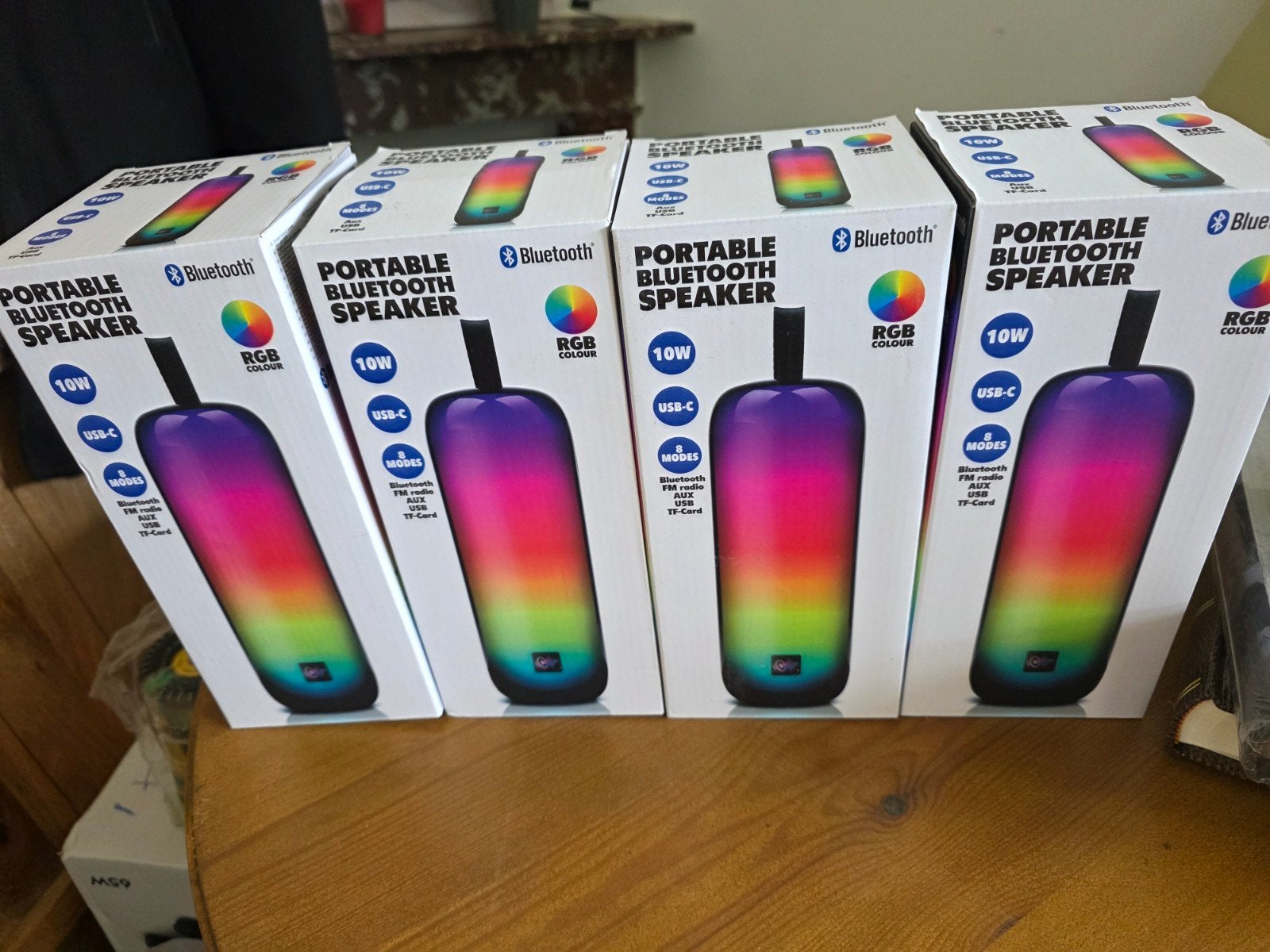 Draagbare Bluetooth Speaker met RGB Verlichting - 10W, Audio, Tv en Foto, Luidsprekers, Overige merken, Nieuw, Ophalen of Verzenden