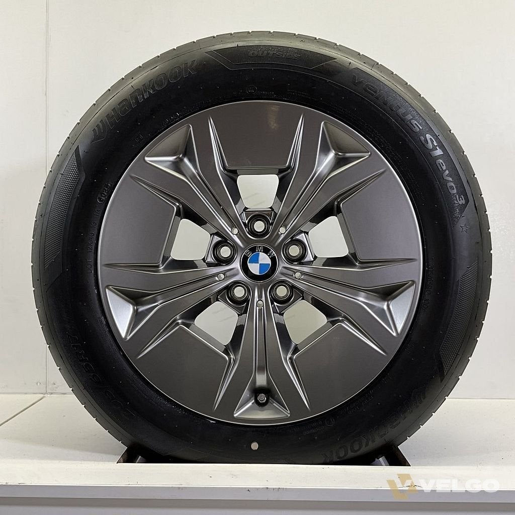 BMW X1 IX1 U11 X2 IX2 U10 SET VELGEN + ZOMERBANDEN 17 INCH O, Gebruikt, -, -, Banden en Velgen