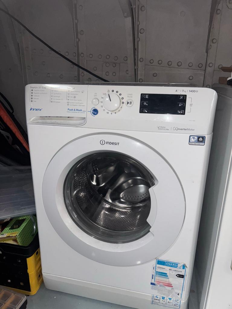Indesit Innex Wasmachine 7kg 1400 toeren, Ophalen, Gebruikt, 85 tot 90 cm, 1200 tot 1600 toeren