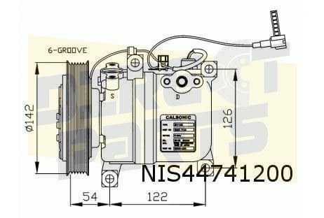 Nissan Primera P10/ 100NX / Serena (1.6 / 2.0) compressor AC, Auto-onderdelen, -, -, Nieuw, Ophalen of Verzenden