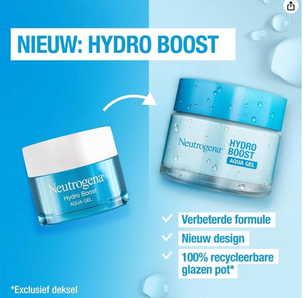 Vochtinbrengende crème - Neutrogena Hydro Boost Aqua Gel, Verzenden, Nieuw, Gehele gezicht