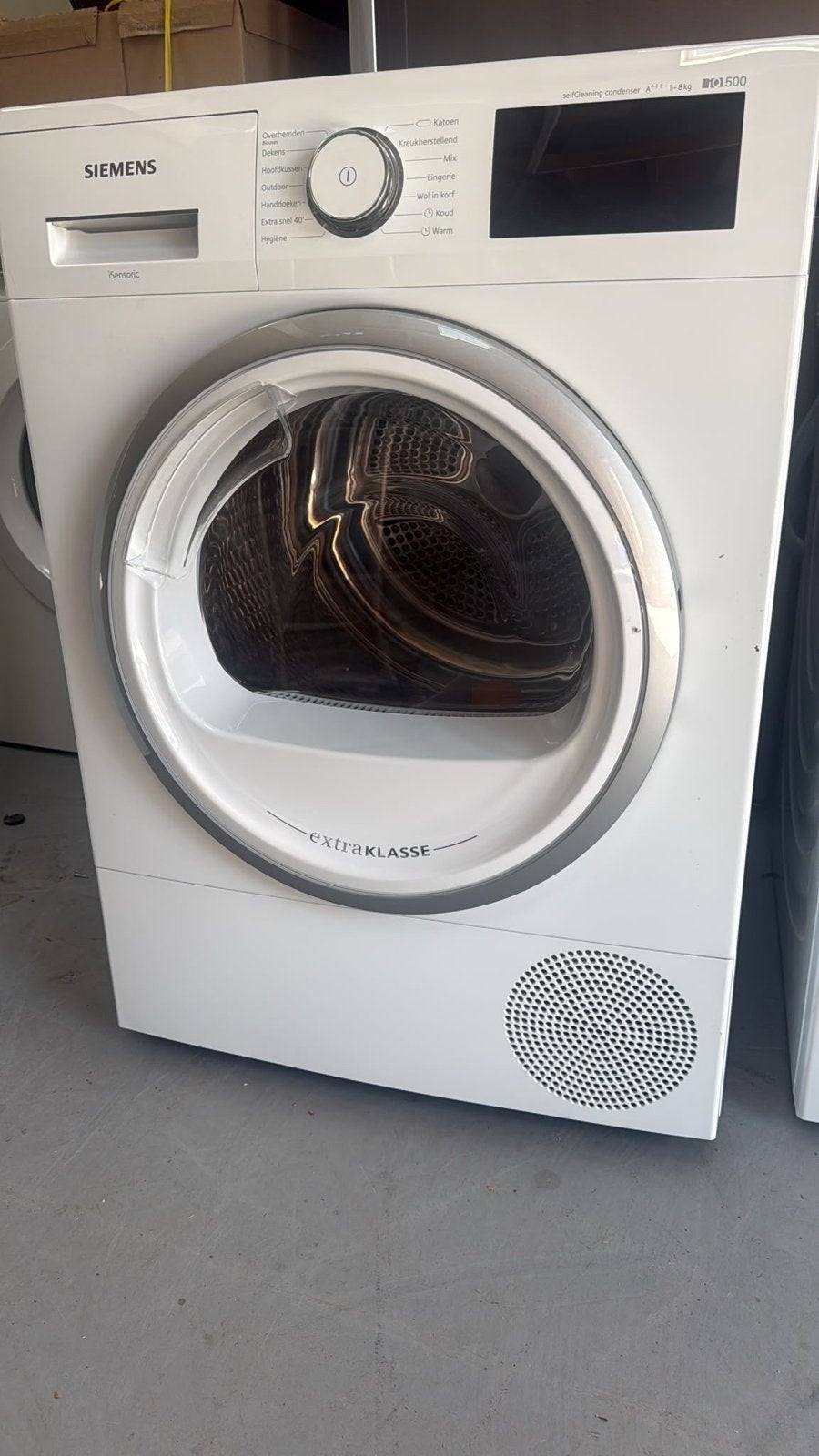 Siemens iQ500 extraKlasse Condensdroger A+++ 8kg, Ophalen, ., 8 tot 10 kg, Zo goed als nieuw
