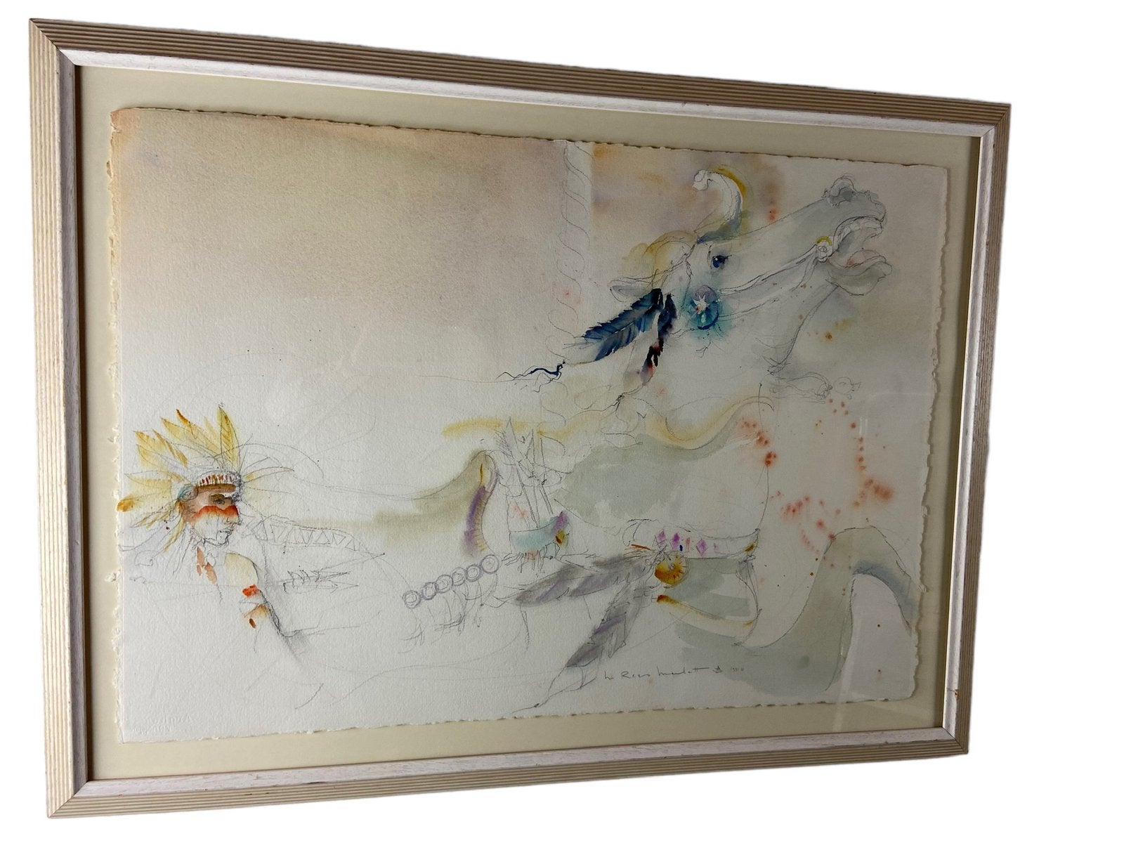 Aquarel van Rees Hamlette., Ophalen