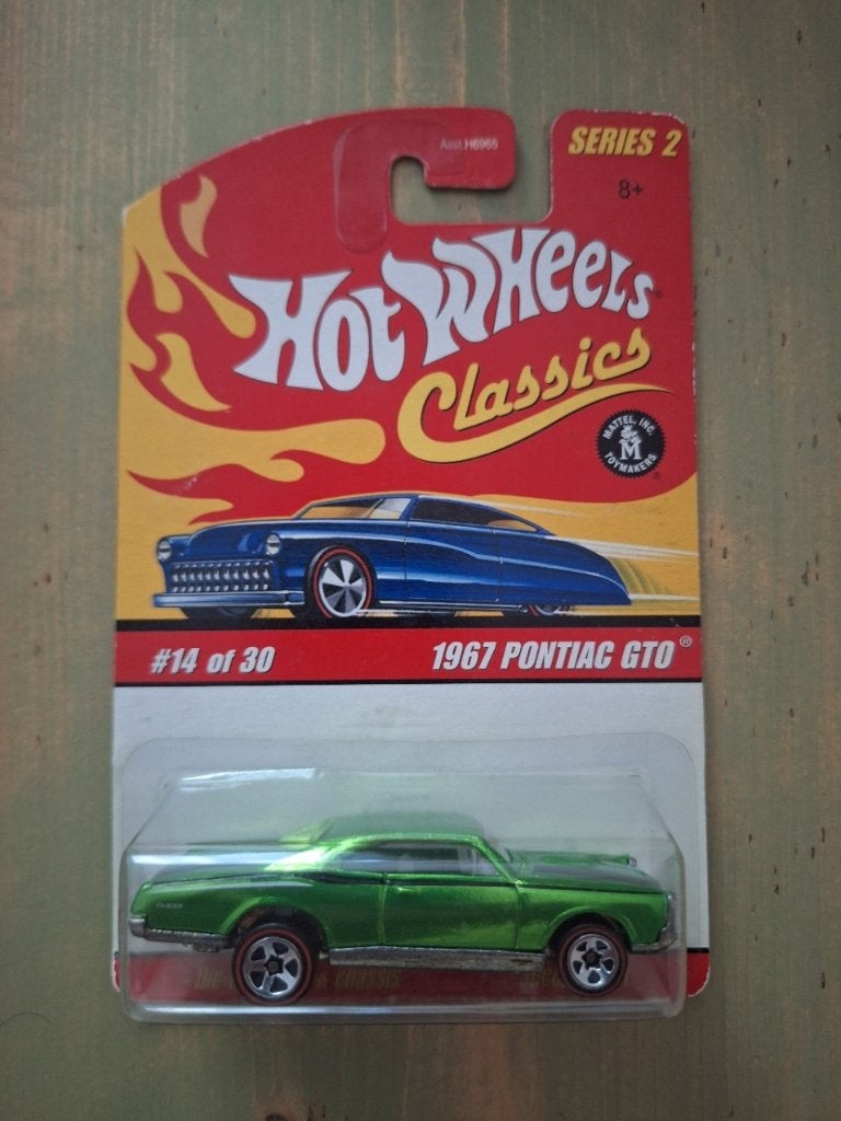 Hot Wheels Classics Series 2  1967 Pontiac GTO, Ophalen of Verzenden, Zo goed als nieuw, Auto