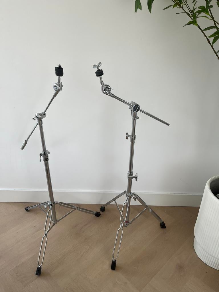 2x cymbal boom stand, Ophalen of Verzenden, Gebruikt, Drums of Percussie
