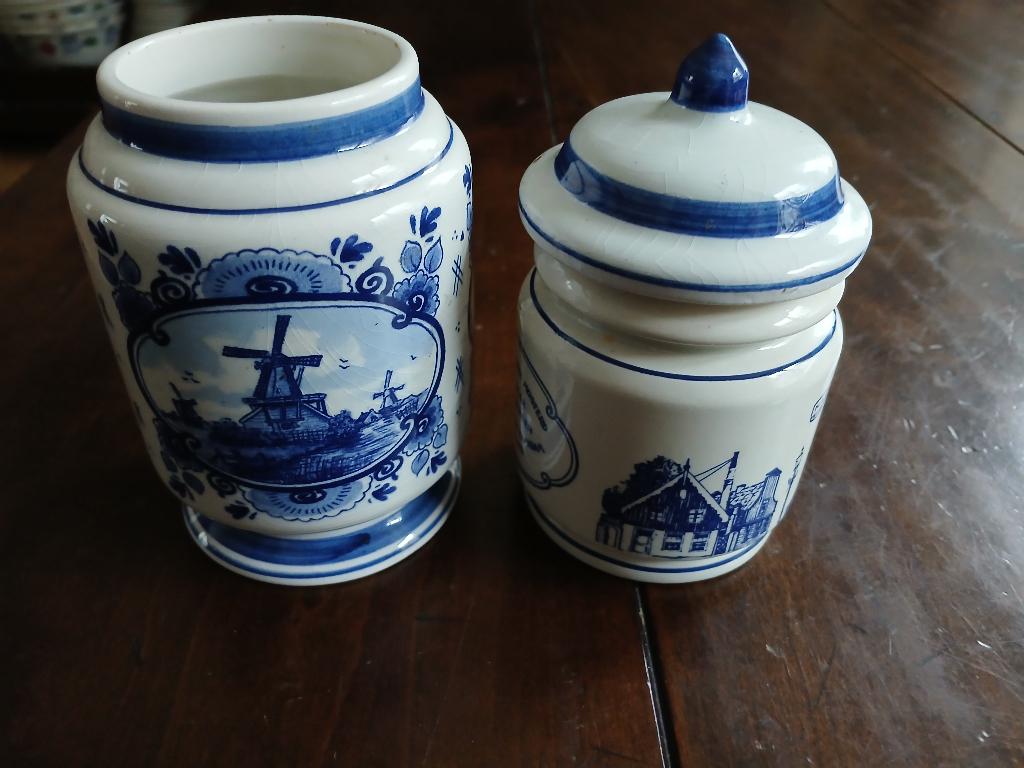Delfts Blauw Potten Set, Ophalen of Verzenden