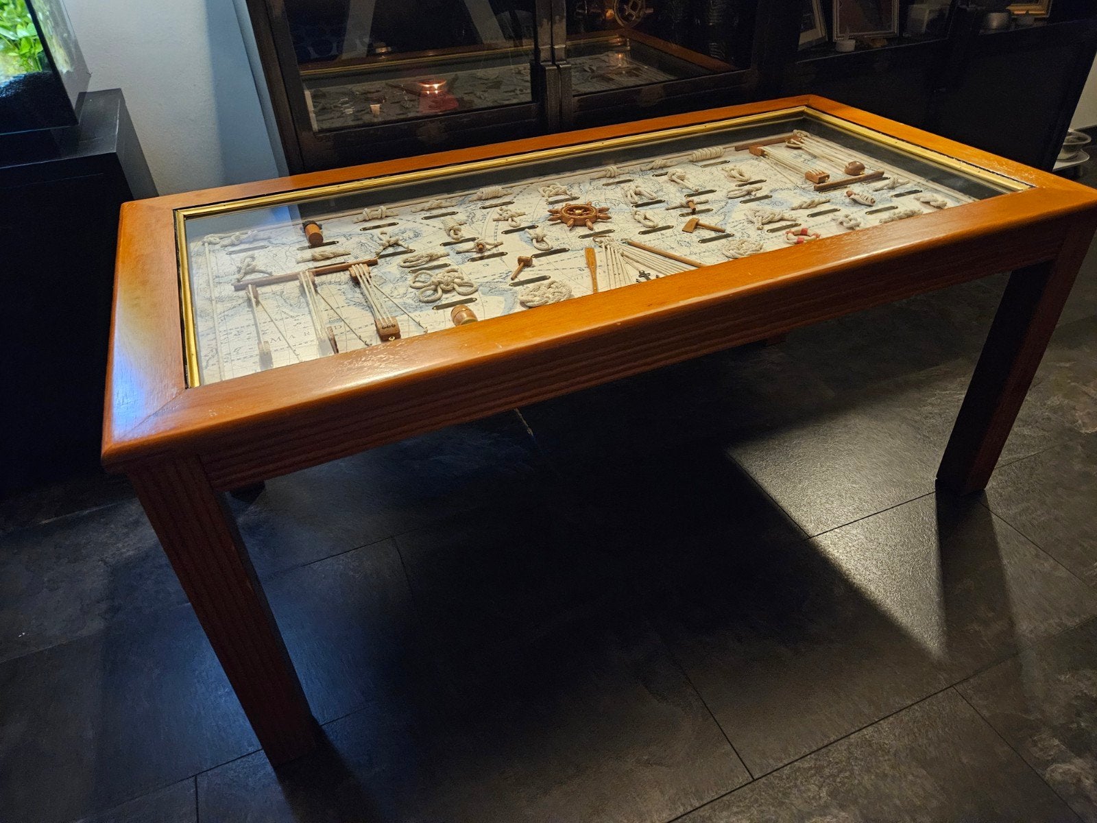 scheeps salontafel, Ophalen, Gebruikt, 100 tot 150 cm, 50 tot 100 cm