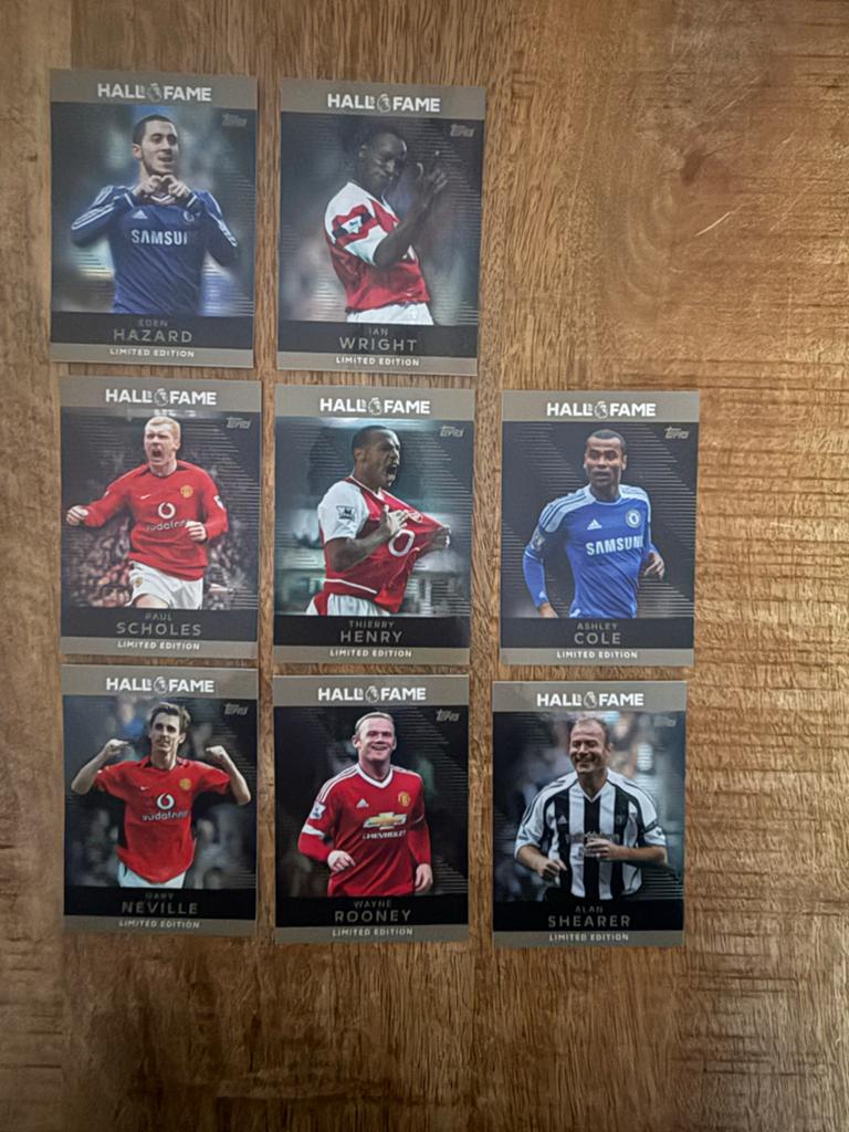 Topps Voetbalkaarten - Premier League Hall of Fame Set, Ophalen of Verzenden, Zo goed als nieuw, Buitenlandse clubs, Spelerskaart
