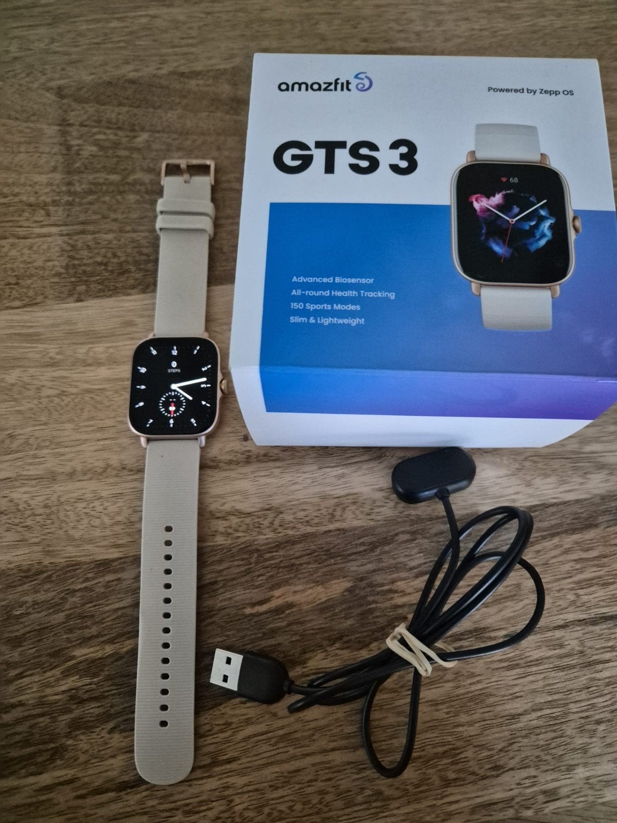 Amazfit GTS 3 Smartwatch - Zo goed als nieuw, Amazfit, Ophalen of Verzenden, Zo goed als nieuw, GPS