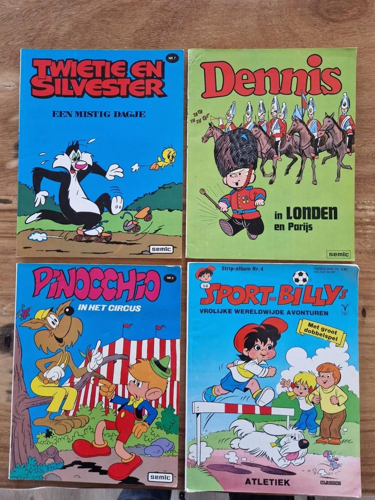 Dennis  twietie   silvester   pinocchio   woody woodpecker, Boeken, Stripboeken, Meerdere stripboeken, Ophalen of Verzenden, Gelezen
