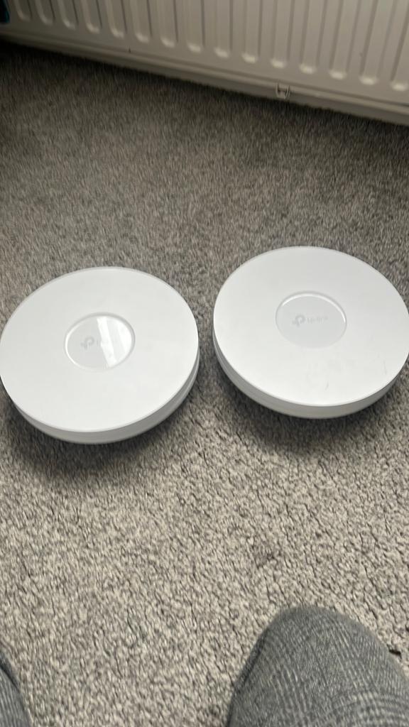 TP-Link Omada AX5400 EAP 670 Plafond Access Points (2 stuks), Computers en Software, Accesspoints, Zo goed als nieuw, Ophalen of Verzenden