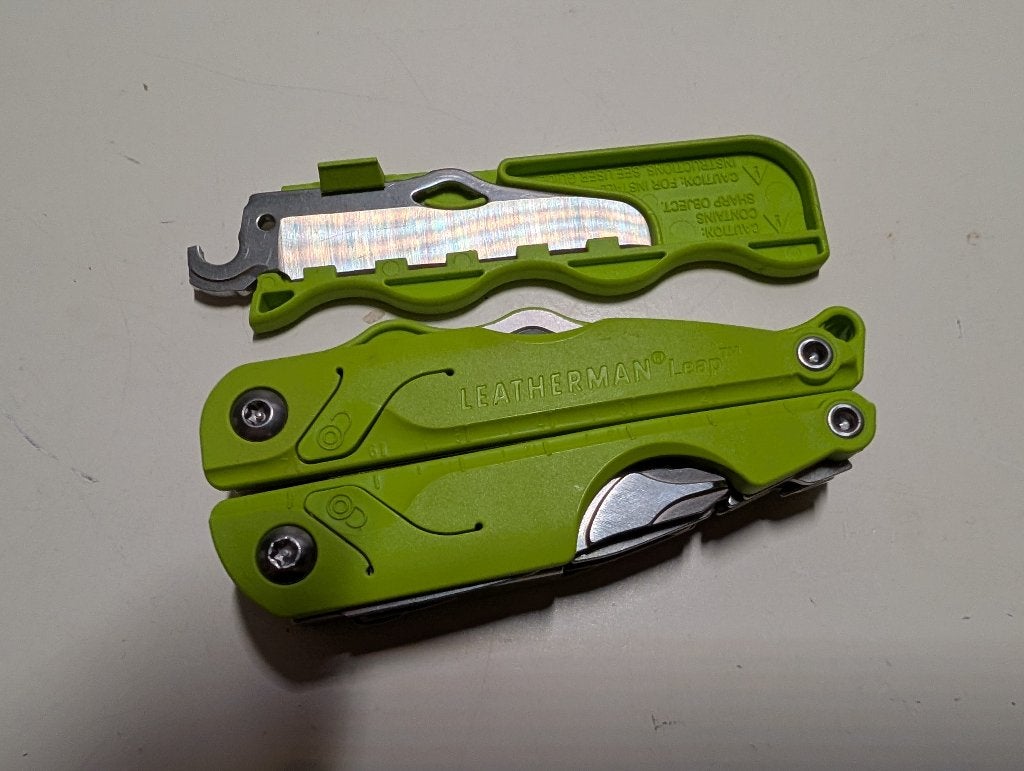 leatherman leap groen multitool, Ophalen of Verzenden, Zo goed als nieuw