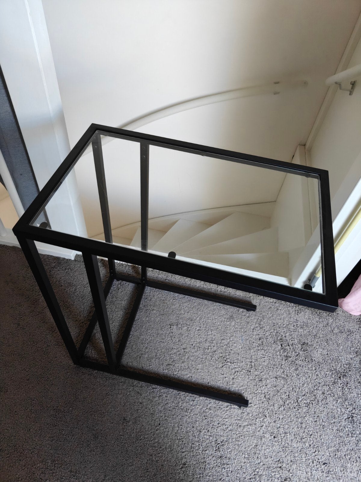 bijzettafel ikea vittsjo glas, Huis en Inrichting, Ophalen, 55 tot 75 cm, Glas, 60 cm of meer