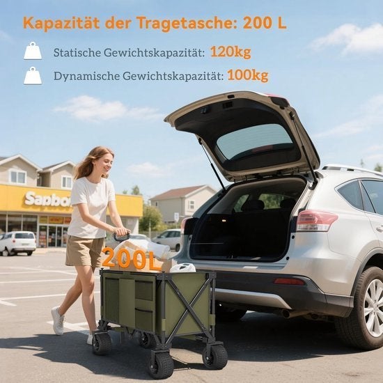 Bolderkar – Opvouwbare Wagen – Transportkar, Corvance B.V., Verzenden, Nieuw, Corvancebol@gmail.com