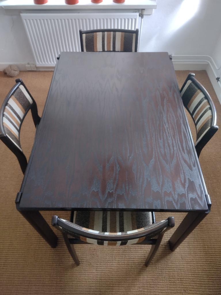 eethoek vintage, Huis en Inrichting, Tafels | Eettafels, Ophalen, Gebruikt, 100 tot 150 cm, 50 tot 100 cm