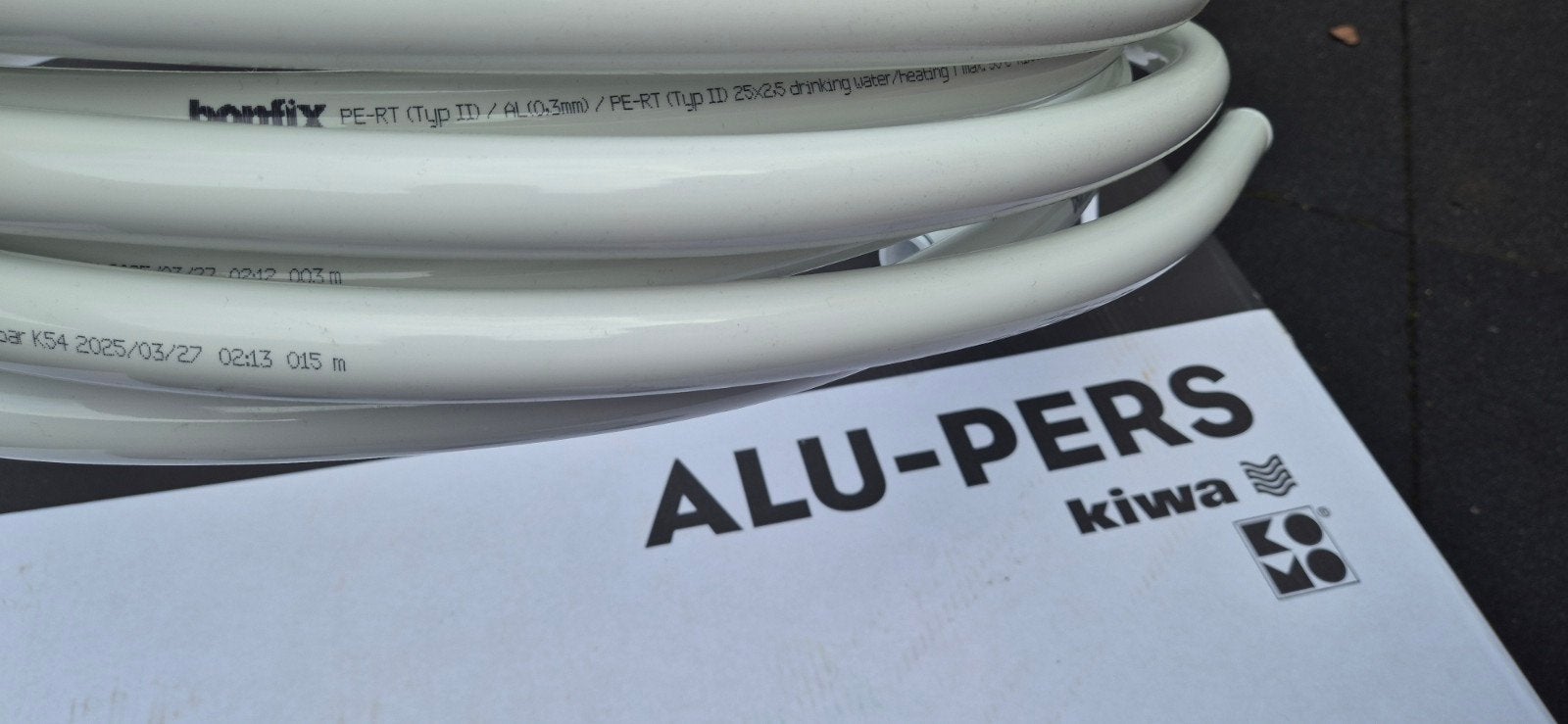 Bonfix Alu-Pers buis PE-RT 25x2.5mm - 10 bar, Ophalen, Overige materialen, 6 meter of meer, Overige typen