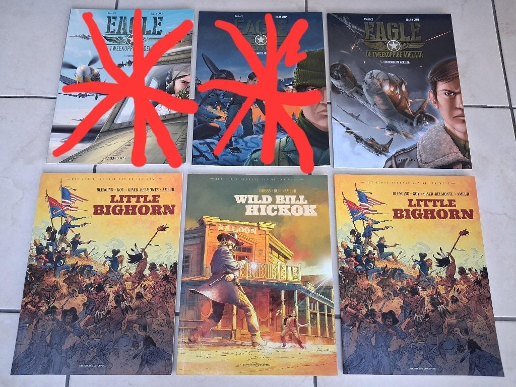 Lot Western en oorlog strips, Complete serie of reeks, Ophalen, Nieuw