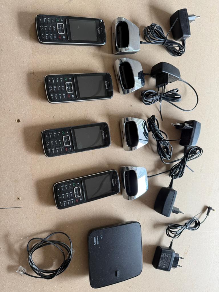 Gigaset 4x  SL450HX DECT Telefoons met Basisstation, Ophalen of Verzenden, Gebruikt, 4 handsets of meer
