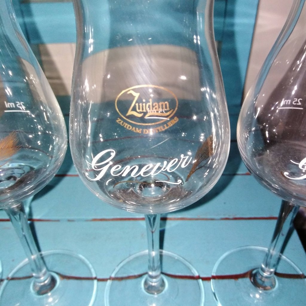 Zuidam genever glaasjes 4 stuks, Verzamelen, Ophalen, Zo goed als nieuw, Overige typen