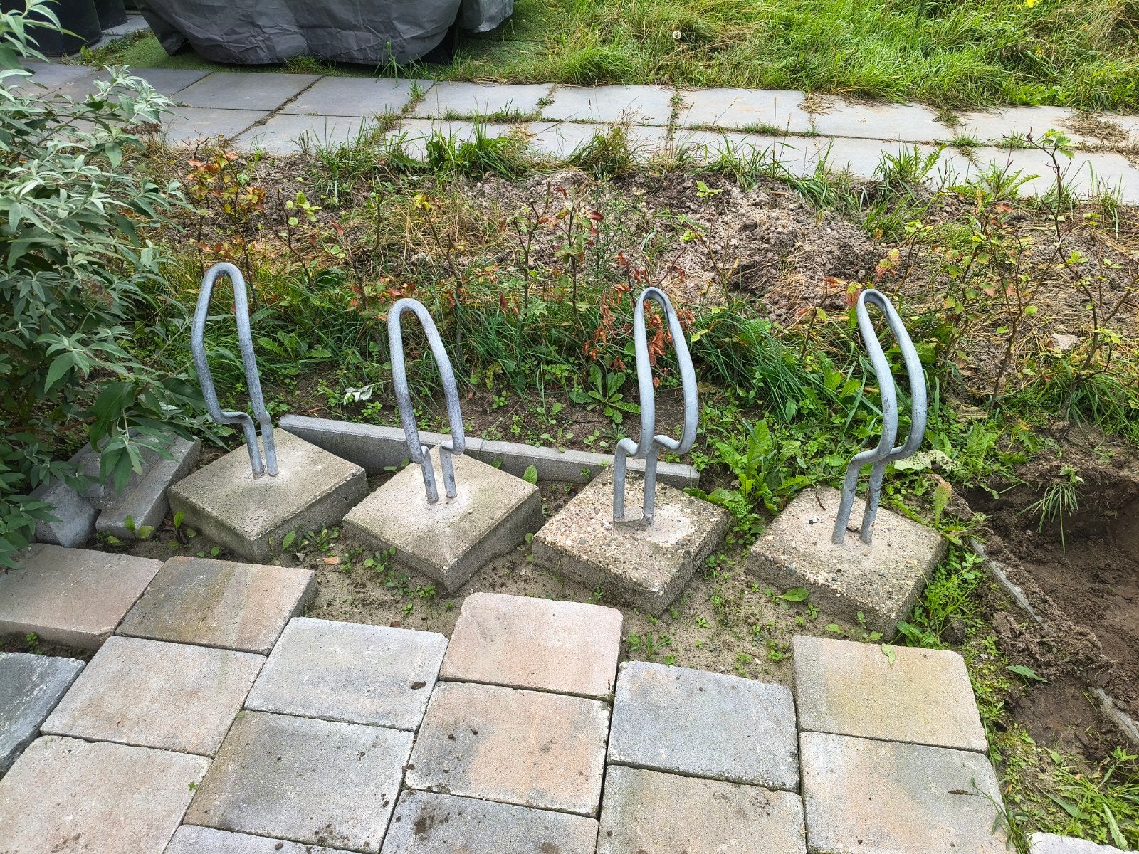 Fietsenrekken op betonblokken - Set van 4, Ophalen, Gebruikt