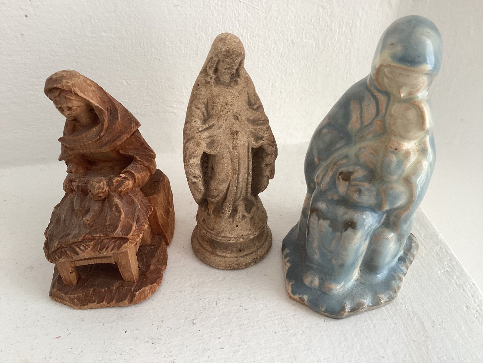 Oude Maria beeldjes., Ophalen of Verzenden, Zo goed als nieuw, Beeld(je)