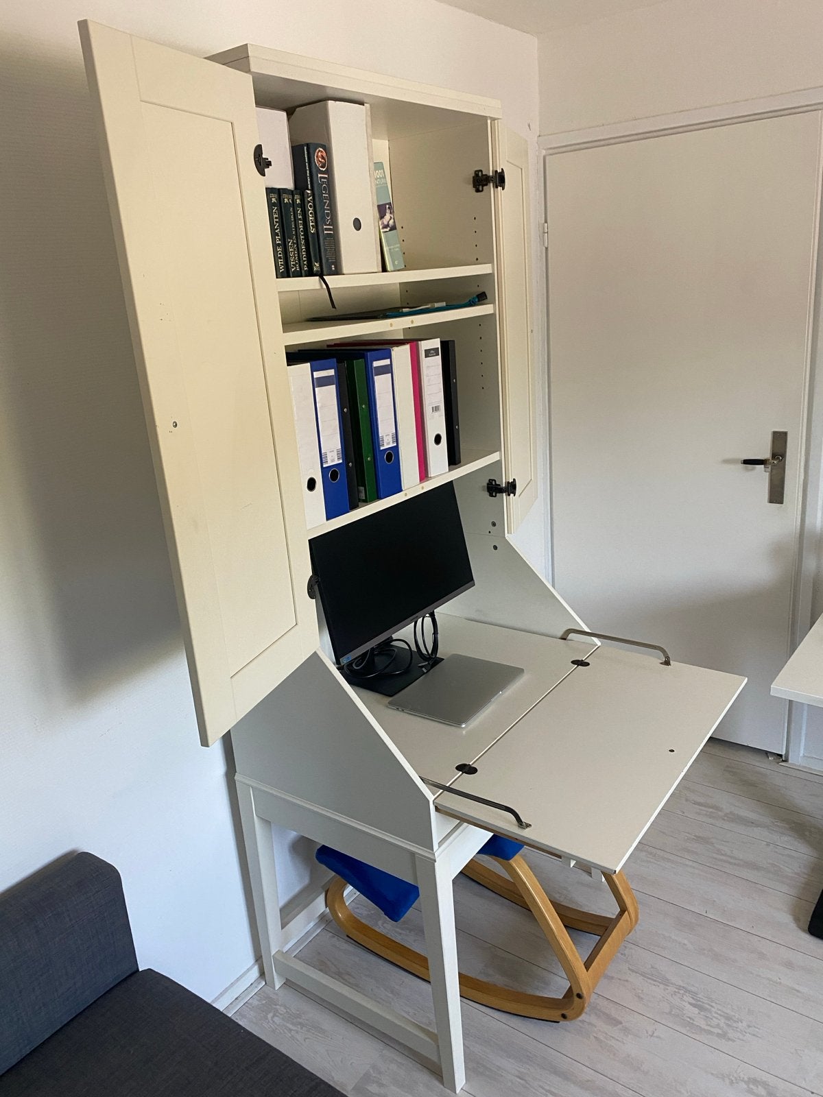 IKEA Hemnes secretaire: opbergruimte & uitschuifbaar blad, Ophalen, Opbergruimte, Gebruikt, IKEA