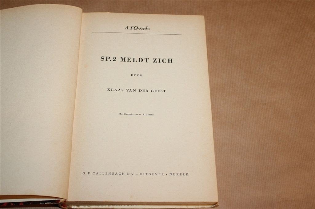 SP.2 Meldt Zich — ATO-Reeks, Vintage Jeugdboek, 1959, Ophalen of Verzenden, Gelezen