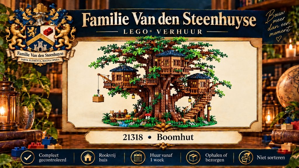 LEGO Tree House Boomhut 21318 huren, Lego, Ophalen of Verzenden, Complete set, Inclusief instructies