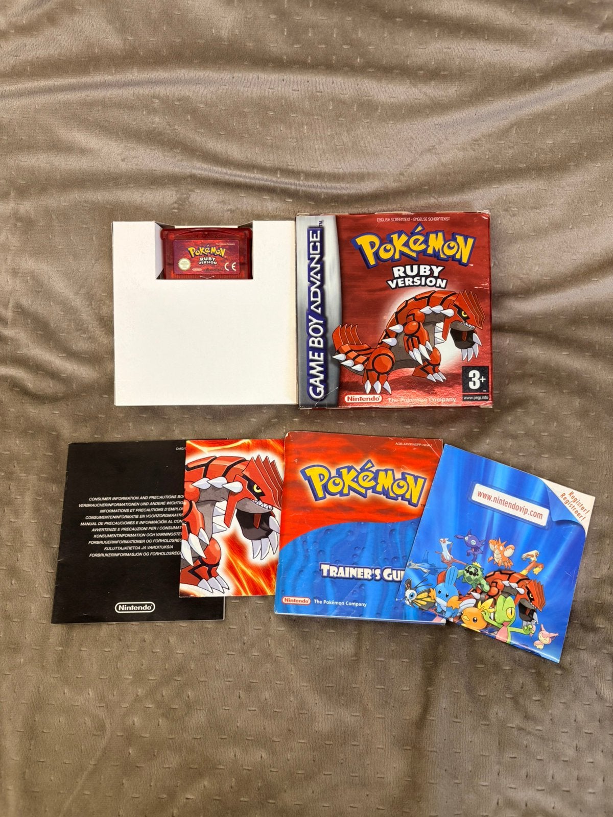 Pokémon Ruby Version Game Boy Advance compleet, 1 speler, Ophalen of Verzenden, Zo goed als nieuw, Role Playing Game (Rpg)