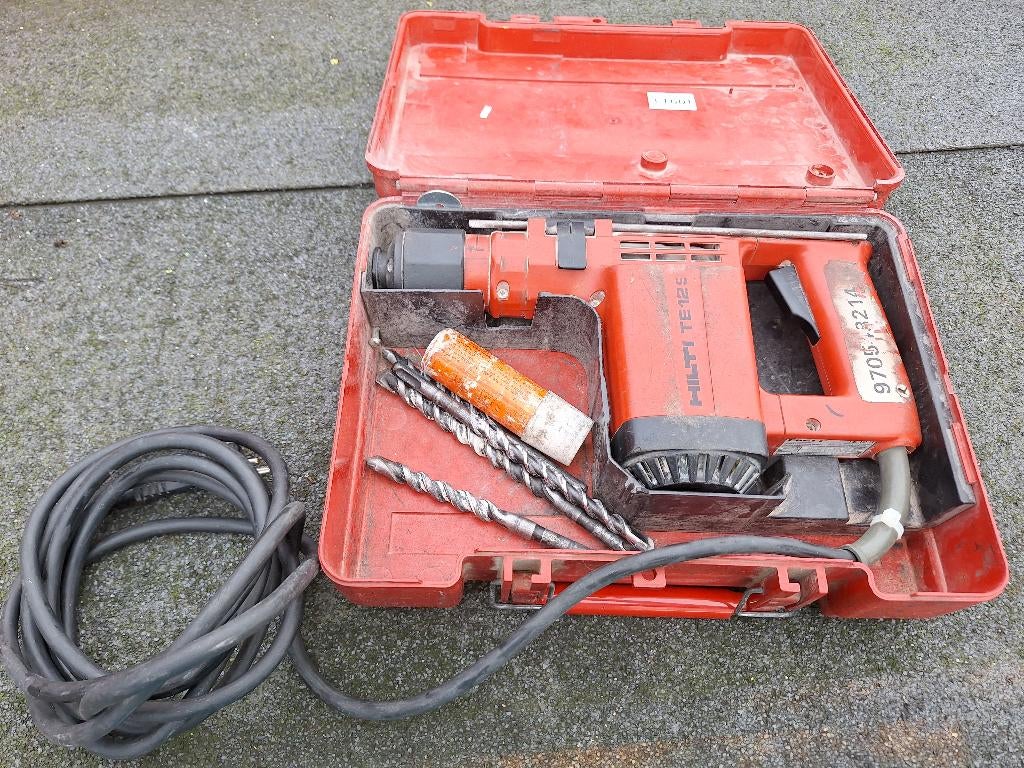 Hilti TE12S klopboor machine, Gebruikt, Variabele snelheid, 400 tot 600 watt, Ophalen