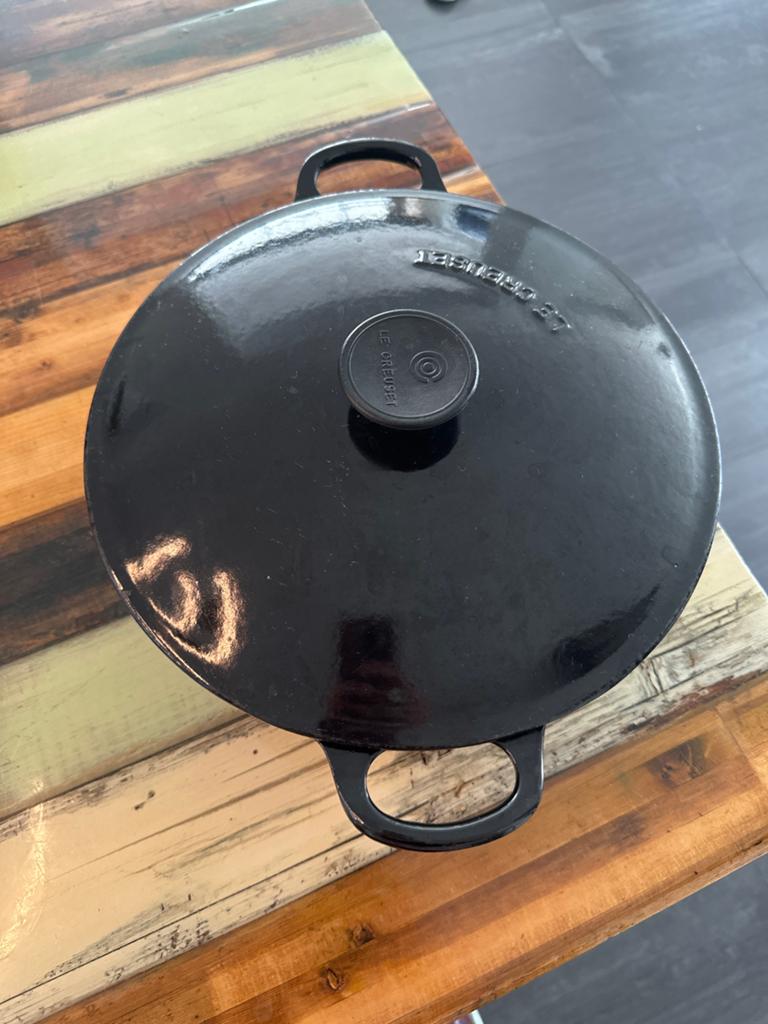 Le Creuset Marmite Braadpan Gietijzeren Pan 26 cm 4,2 Liter, Gebruikt, Ophalen of Verzenden, Koekenpan of Braadpan, Gietijzer