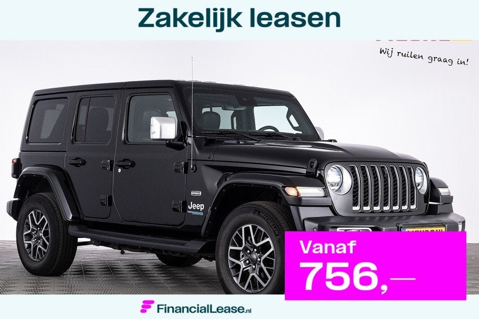 Jeep Wrangler Unlimited 380 4xe OVERLAND 4WD PHEV | LEDER |, Automaat, 12 maanden, Gebruikt, Vierwielaandrijving