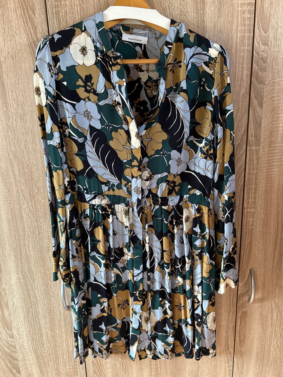 Samsøe & Samsøe Monique shirt dress - Maat M, Maat 38/40 (M), Meerkleurig, Ophalen of Verzenden, Zo goed als nieuw