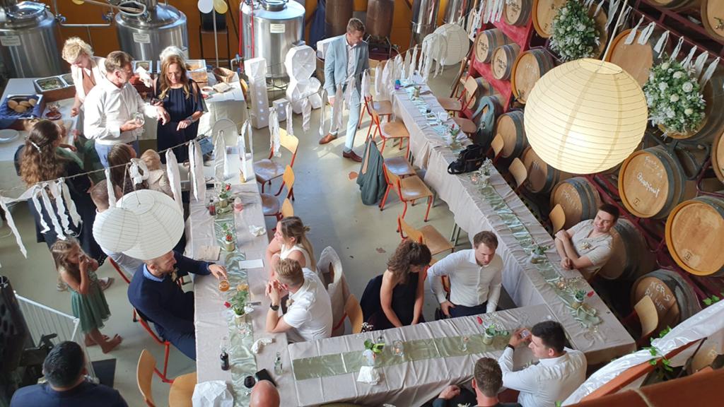 Tafellopers, strikken / stroken stof. Bruiloft decoratie, Ophalen of Verzenden, Versiering, Geboorte of Huwelijk