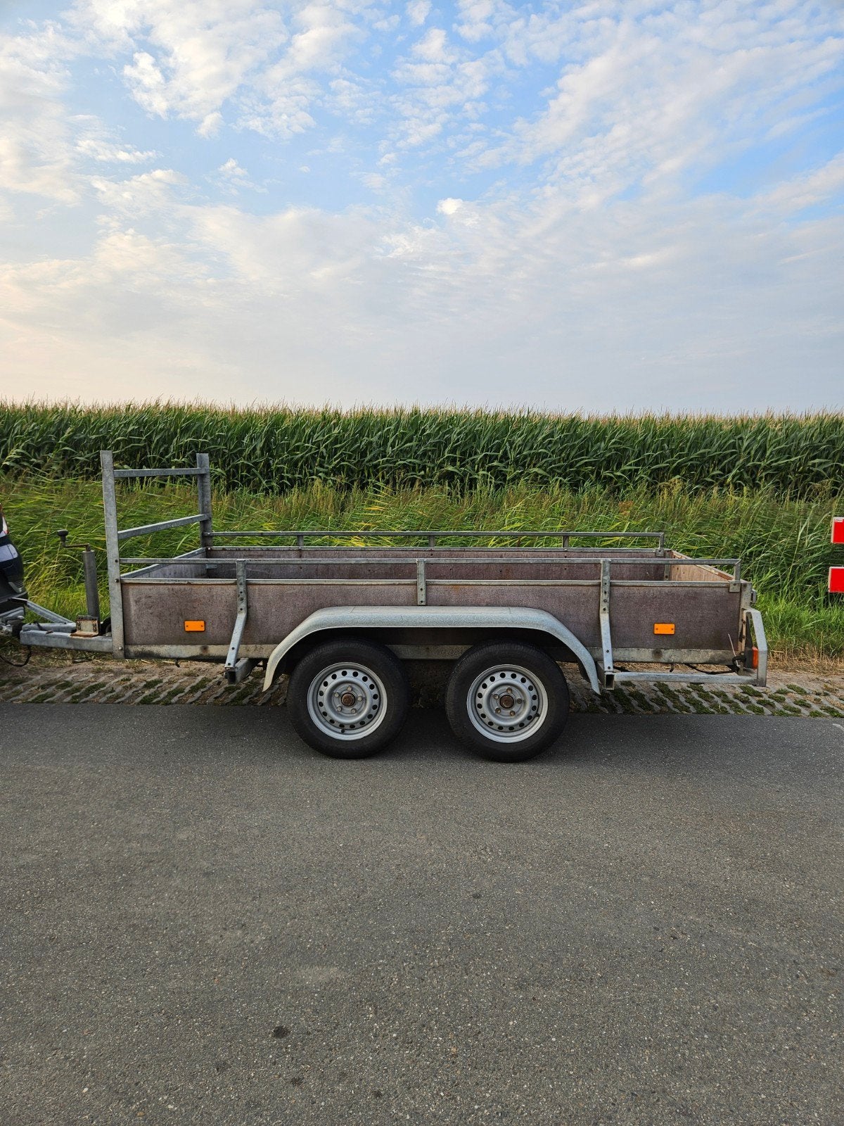 solide tandemasser aanhangwagen 300x130cm 2000kg, Ophalen, Gebruikt