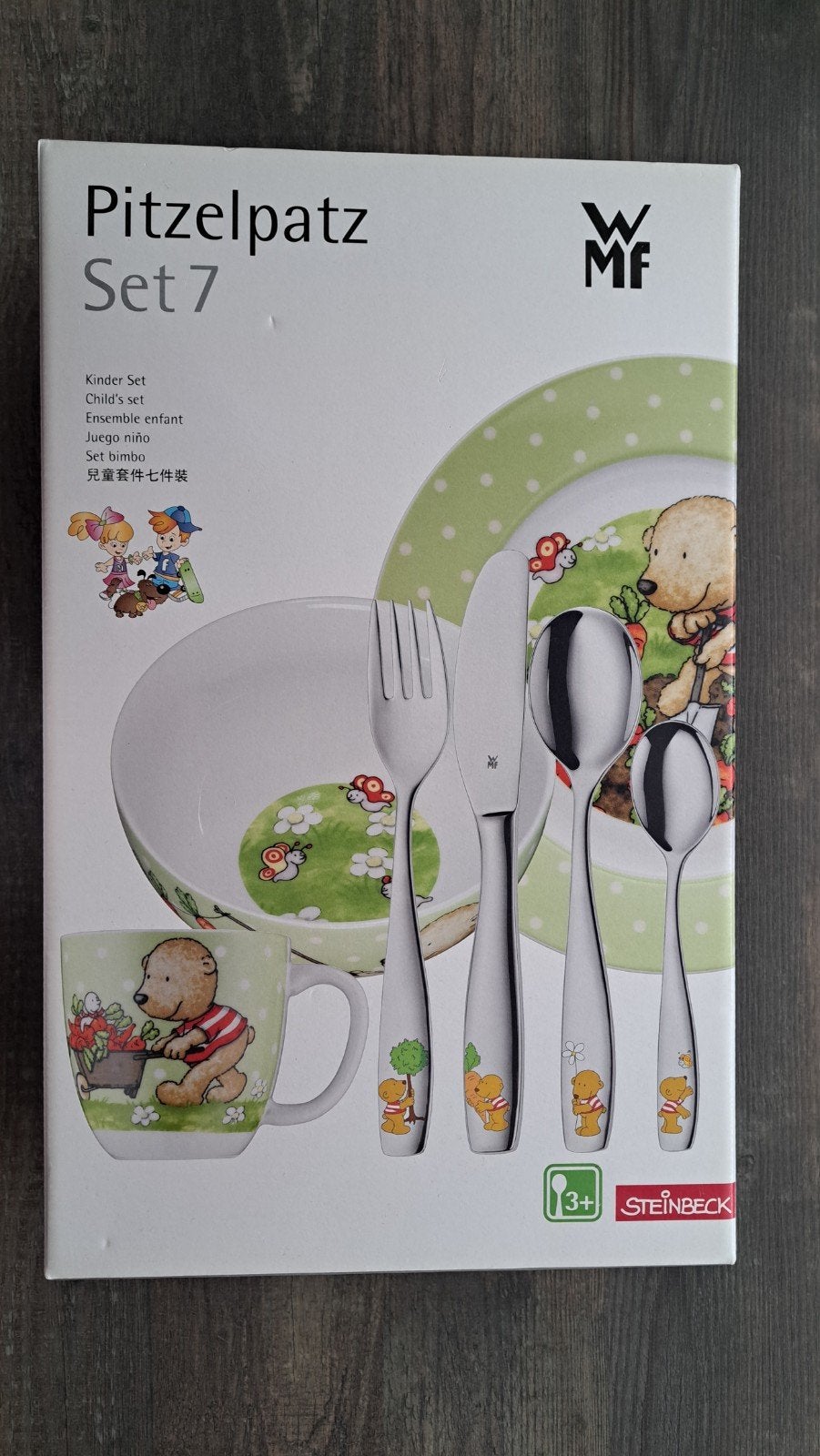 NIEUW! WMF Pitzelpatz Kinder Servies Set 7-delig kraamcadeau, Kinderen en Baby's, Kraamcadeaus en Geboorteborden, Ophalen, Nieuw