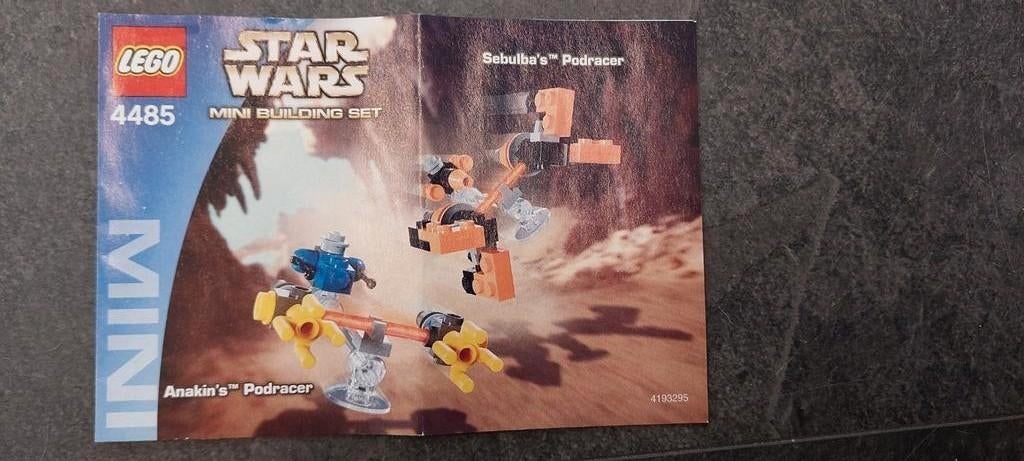 Lego 4485 Starwars Anakin's Podracer -Sebulba's Podracer, Gebruikt, Star Wars, Lego, Compleet