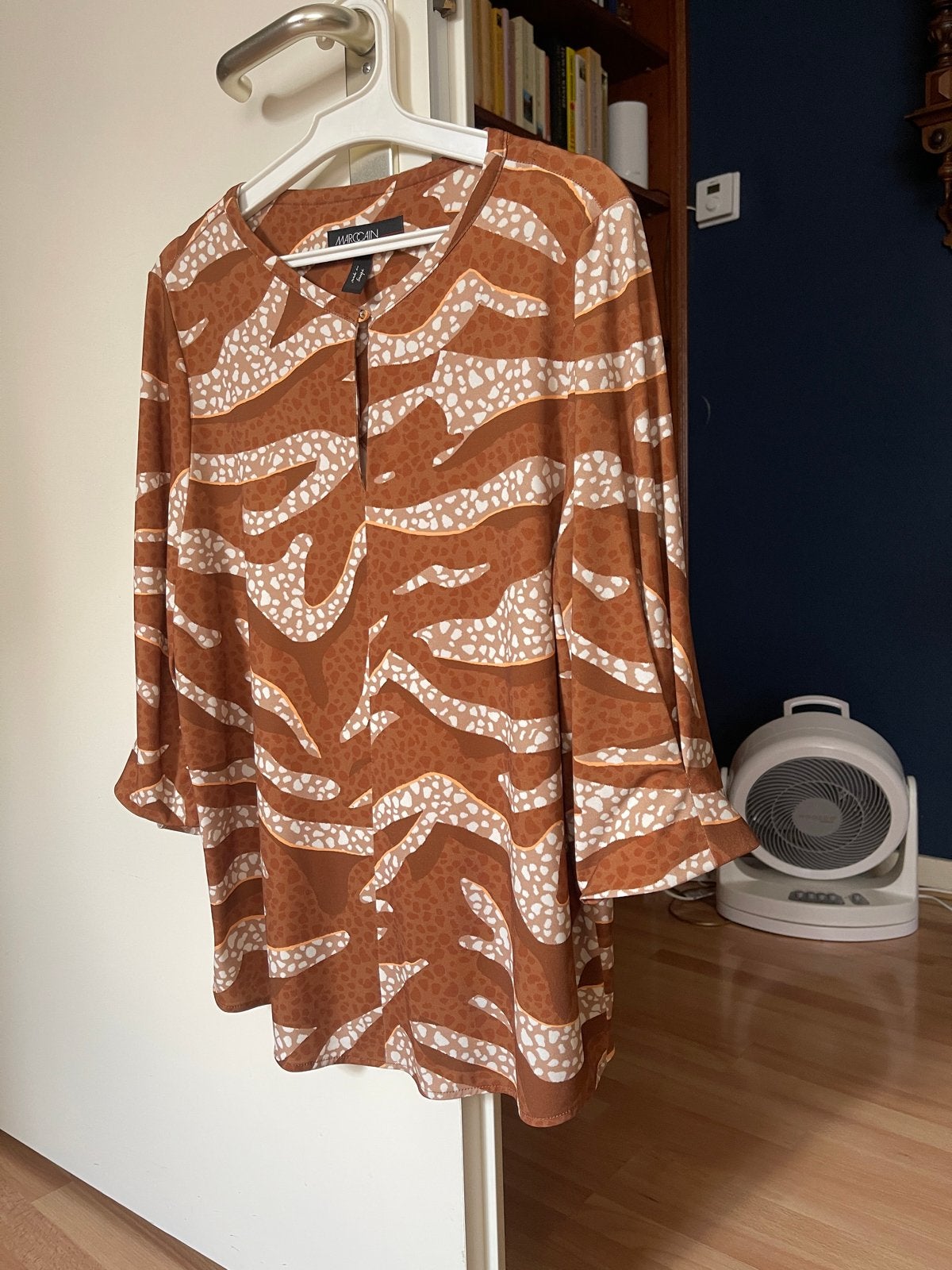 Marccain blouse met dierenprint - Maat 3, Kleding | Dames, Blouses en Tunieken, Ophalen of Verzenden, Zo goed als nieuw, Maat 38/40 (M)