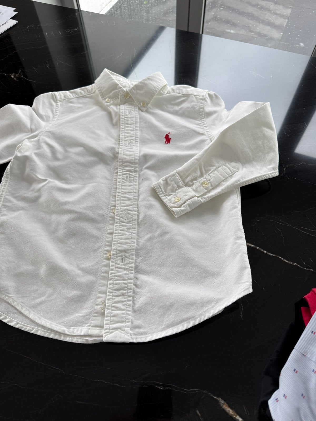 Polo Ralph Lauren blouse  110/116, Ophalen of Verzenden, Zo goed als nieuw, Jongen, Overhemd of Blouse