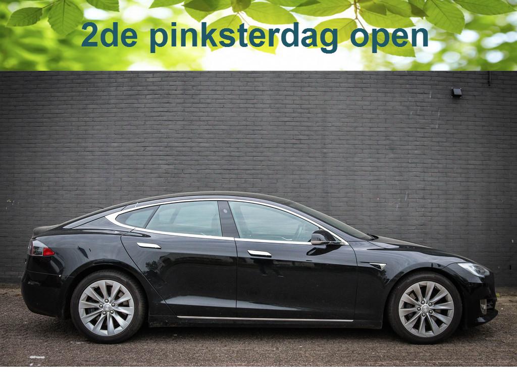 Tesla Model S 75D Base Net binnen - Nu al te bezichtigen, Stof, Zwart, Model S, Zwart