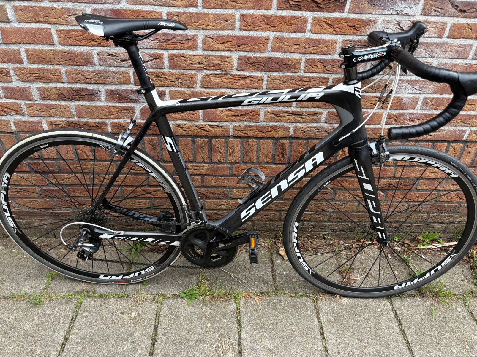 Sensa giulia zeer goede staat, Carbon, Zo goed als nieuw, 57 tot 61 cm, Meer dan 20 versnellingen