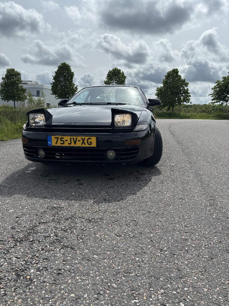 Toyota Celica 2.0 Gti-16 LB U9 1990 Zwart, Auto's, Voorwielaandrijving, 1998 cc, Zwart, 1239 kg