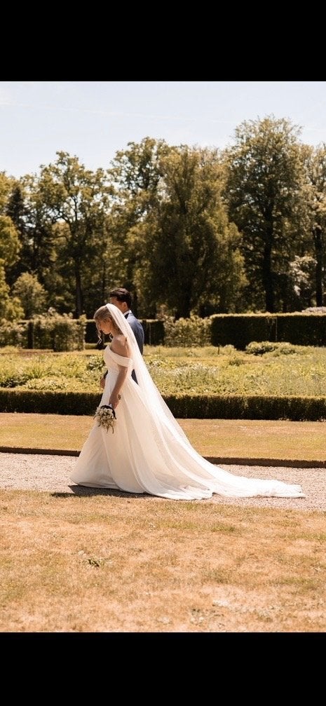 Jarice trouwjurk maat 38 | Tweedelig | Strapless | Ivoor, Trouwjurk, Ophalen of Verzenden, Zo goed als nieuw, Wit