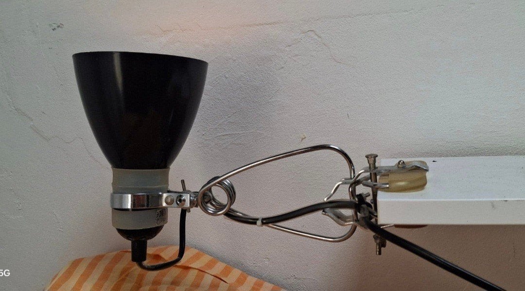 Zwarte vintage Maxdor klemspot., Ophalen of Verzenden, Zo goed als nieuw