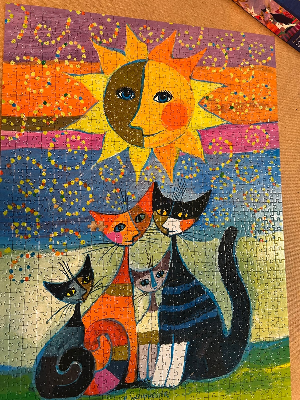 Wachtmeister Katten Puzzel - 1000 stukjes, Hobby en Vrije tijd, Ophalen of Verzenden, 500 t/m 1500 stukjes, Zo goed als nieuw