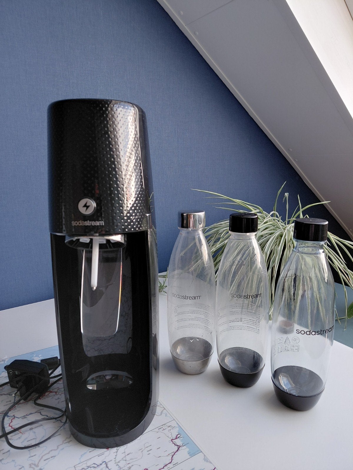 Sodastream One Touch met 3 flessen, Ophalen of Verzenden