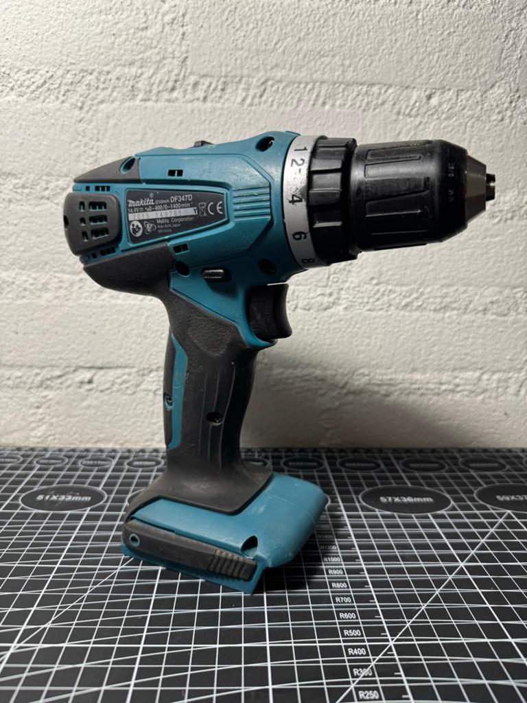Makita DF347D Accuboormachine - 14.4V, Gebruikt, Variabele snelheid, Ophalen of Verzenden, Boor- en Schroefmachine