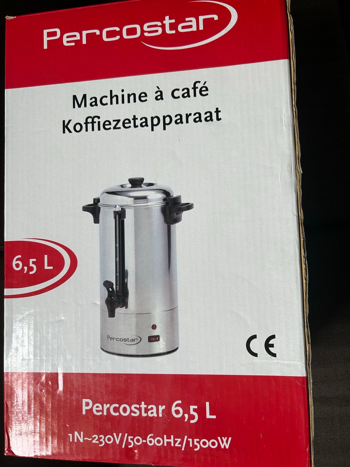 Percostar Koffiezetapparaat 6,5l, Witgoed en Apparatuur, Ophalen, 10 kopjes of meer, Gemalen koffie, Koffiemachine